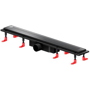 Am.Pm PrimeFlow 70 W02SC-P11-070-01BM с Черной матовой решеткой Cut Gradient