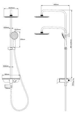 WeltWasser WW DP 1020 BL 10000003186 Черная