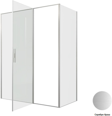 Allen Brau Priority 160x80 3.31038.BA + 3.31041.BA серебро браш без поддона