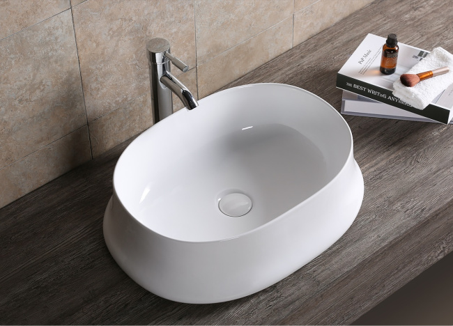 Ceruttispa CR0060 накладная, белая, овальная, глубокая 580х430х160