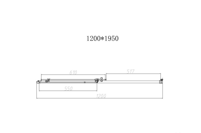 Vincea Slim-N VDS-4SN120CLB, 1200, черный, стекло прозрачное,