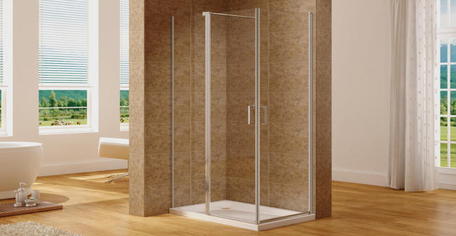Aquanet Cinetic 120х90,прозрачное стекло (AE12-N-120H190U-CT + AE12-N-90H190U-CT) без поддона