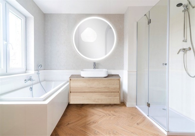 BelBagno 100x100 SPC-RNG-1000-LED-TCH с подсветкой