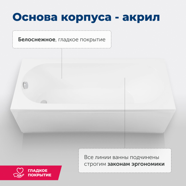 Aquanet Lotos 170x70 (с каркасом)