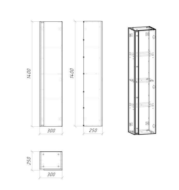 Grossman Юнит "ЮНИТ-30 см", универсальный кадена лайт