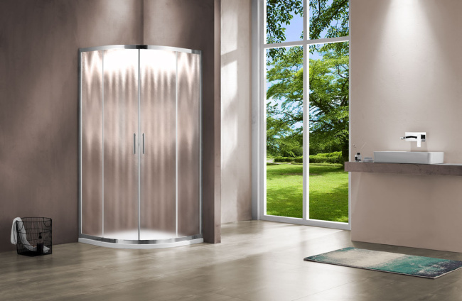 Vincea Garda VSQ-1G900CH, 900x900, хром, стекло шиншилла без поддона