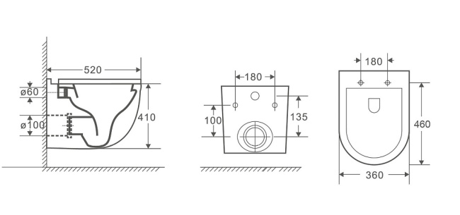Унитаз с инсталляцией WeltWasser MARBERG 410 + HEIMBACH 043 MT-BL + MAR 410 SE GL-WT