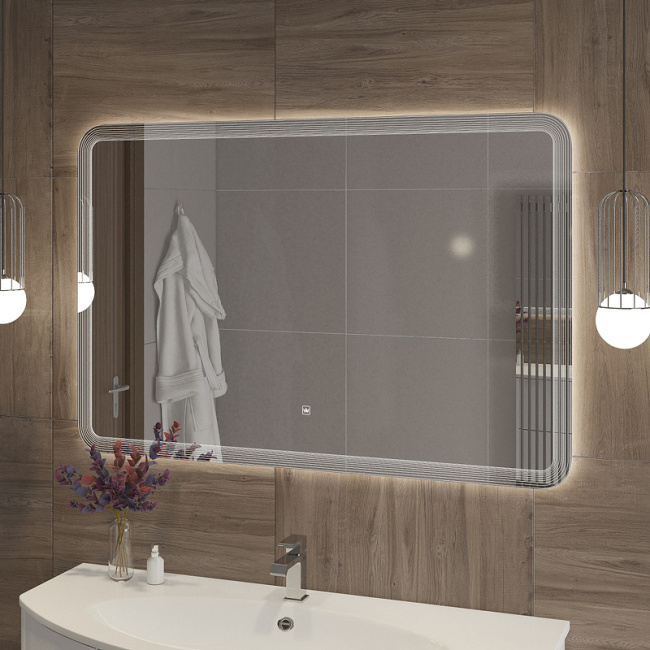 Cezares Duet 120 CZR-SPC-DUET-1200-800-LED-TCH с подсветкой с лазерной гравировкой и сенсорным выключателем