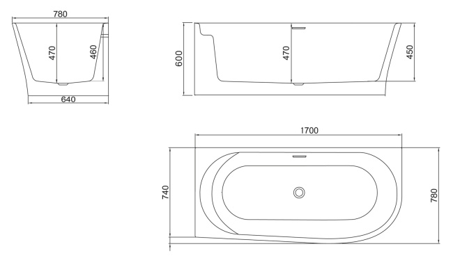 BelBagno BB410-1700-780-L