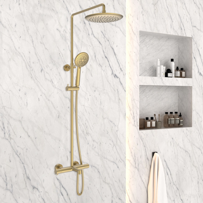 Vincea Desire VSFS-1D1TBG термостатическая, брашированное золото