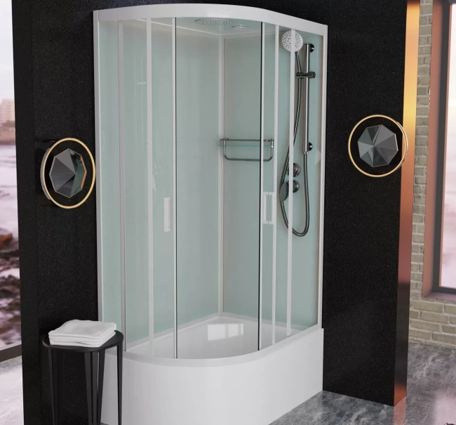 Frank F412/2R М White правосторонняя высокий поддон