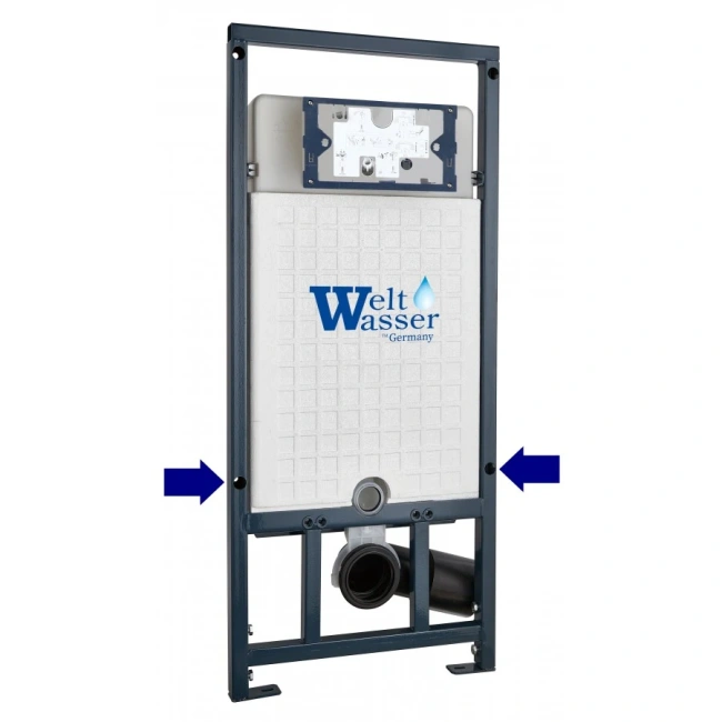 Комплект Weltwasser 10000011361 подвесной унитаз Merzbach 043 MT-BL + инсталляция Marberg 507 + кнопка MAR 507 SE GL-WT