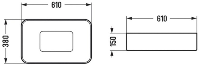 WeltWasser ELBACH 78575-60 GL-WT 61x38 белый глянец