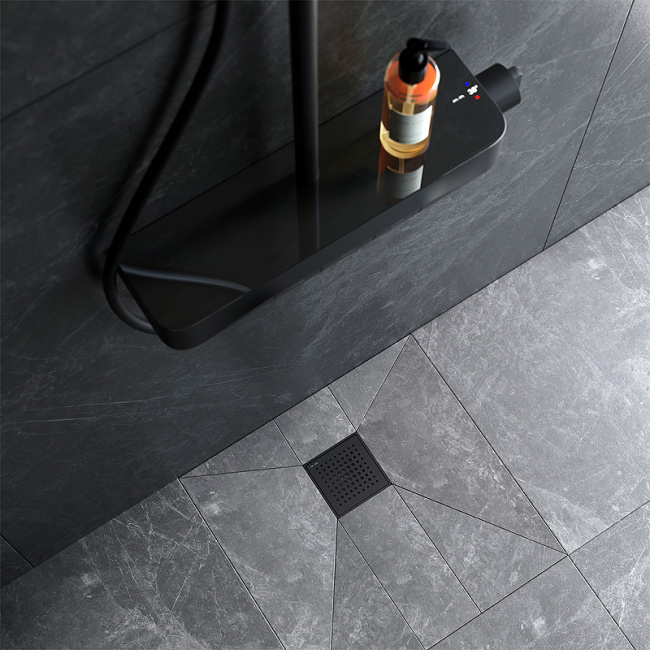 Am.Pm PrimeFlow 10 W02BD-P11-010-01BM с Черной матовой решеткой Cut Gradient