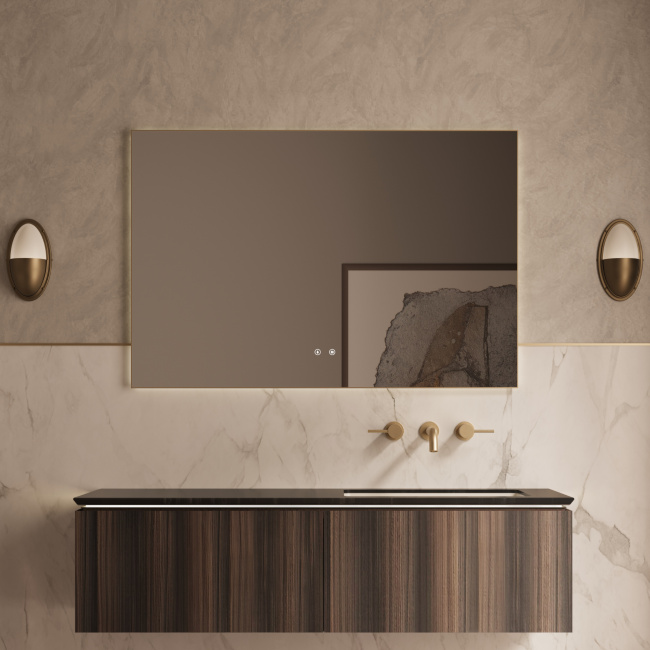 Vincea Luxe 1400 подвесная, 2 выкатных ящика soft close, натуральный орех