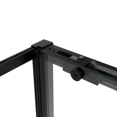 Vincea Slim Soft VSR-1SS9014CLB, 1400*900, черный, стекло прозрачное