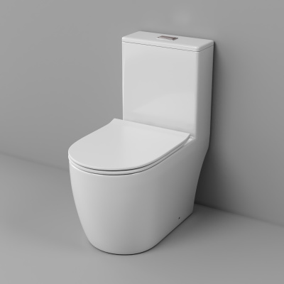 Grossman Classic GR-4484SQ (700х385х745) безободковый,белый,моноблок с тонкой крышкой,микролифт,смыв торнадо,1 место