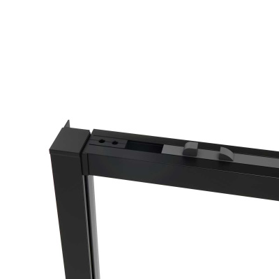 Vincea Slim Soft VSR-1SS9014CLB, 1400*900, черный, стекло прозрачное