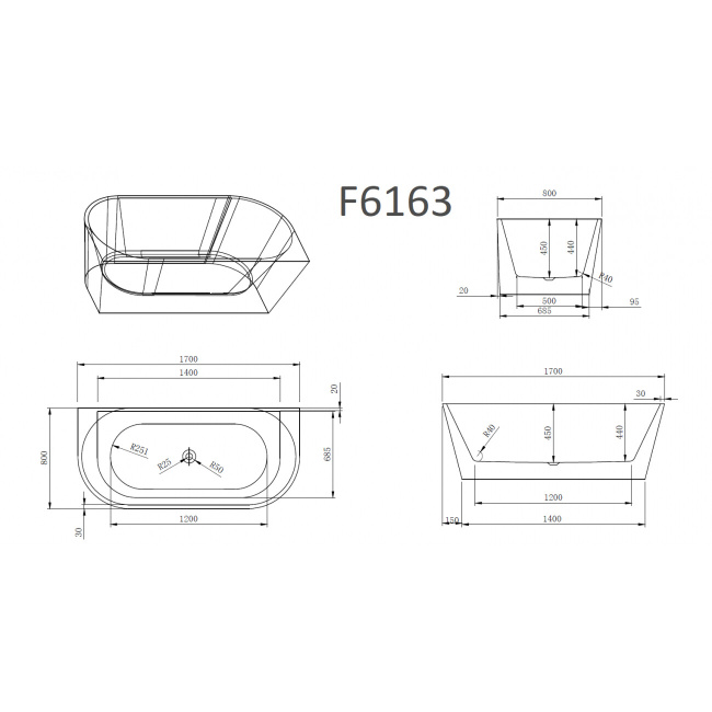 Frank F6163 White