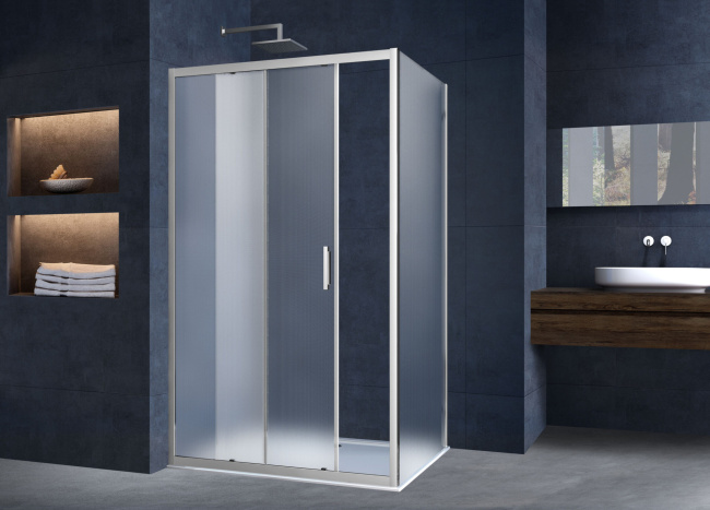 Vincea Alpha VSR-3AL8013MT, 1300x800, хром, стекло текстурное без поддона