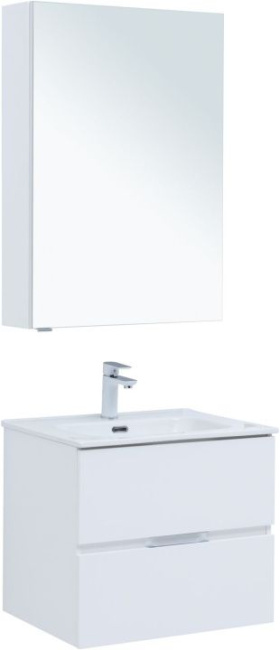 Aquanet Алвита New 60 2 ящика, белый матовый