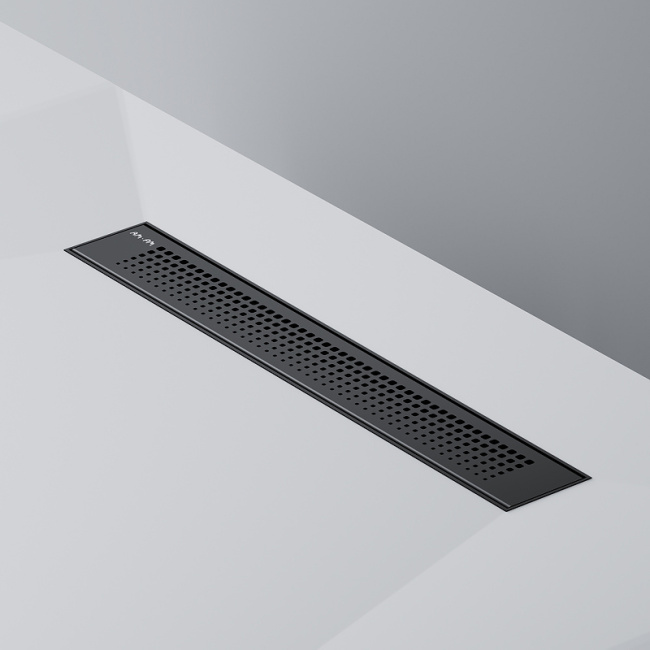 Am.Pm PrimeFlow 50 W02SC-P11-050-01BM с Черной матовой решеткой Cut Gradient