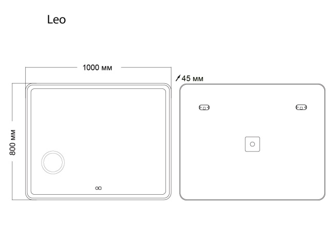 Grossman Leo 1610080 100x80 с LED подсветкой