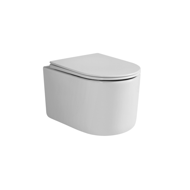 Grossman Thin Rim GR-5602S (520х365х345) тонкий ободок,белый с тонкой крышкой,микролифт,1 место