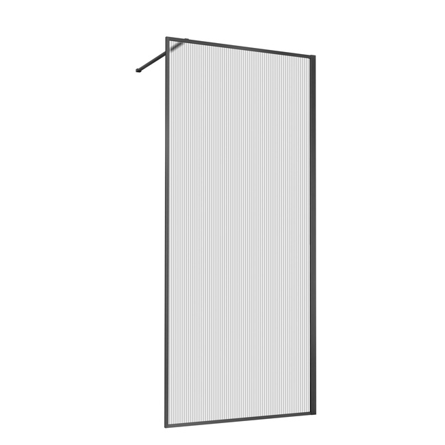 Vincea Walk-In HP Art VSW-1HP100FLGM, 1000*2000, вороненая сталь, стекло рифленое
