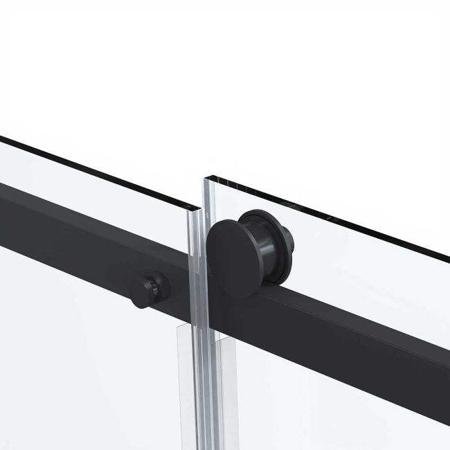 Vincea Como Soft VSR-1CS8012CLB, 1200*800, черный, стекло прозрачное