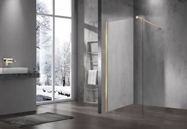 Vincea Walk-In VSW-1H700CLG, 700*2000, матовый золотой, стекло прозрачное