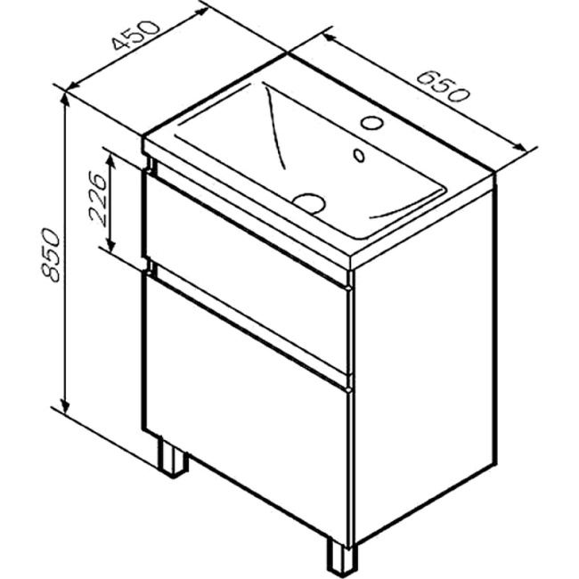 AM.PM X-Joy 65 M85AFSX0652WG Белый глянец
